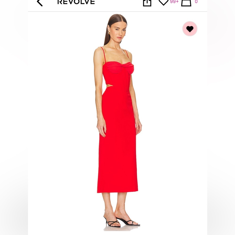 Bardot Red Dress